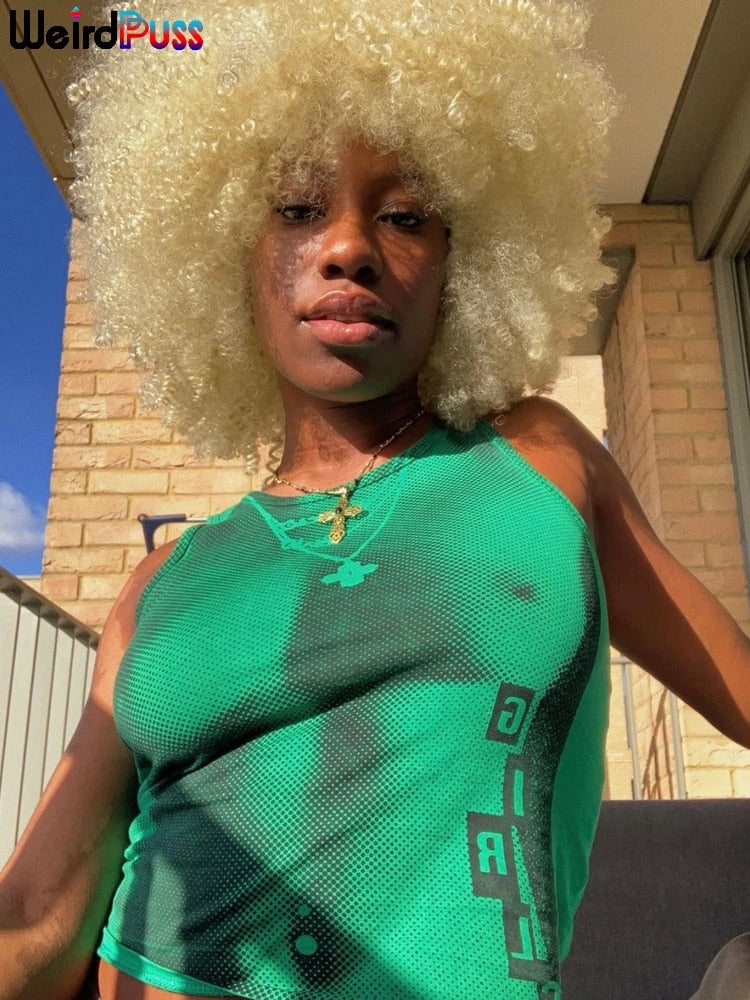 Deep Green Thermal Tank Top Shirt