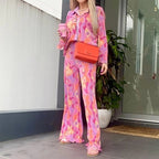 Purple/Orange Graphic PrintTwo Piece Set
