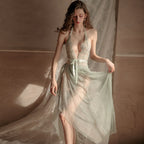 Lingerie See Through Bodysuit+Nightgown