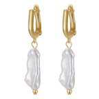 Freshwater Pearl Gold/Silver Earrings